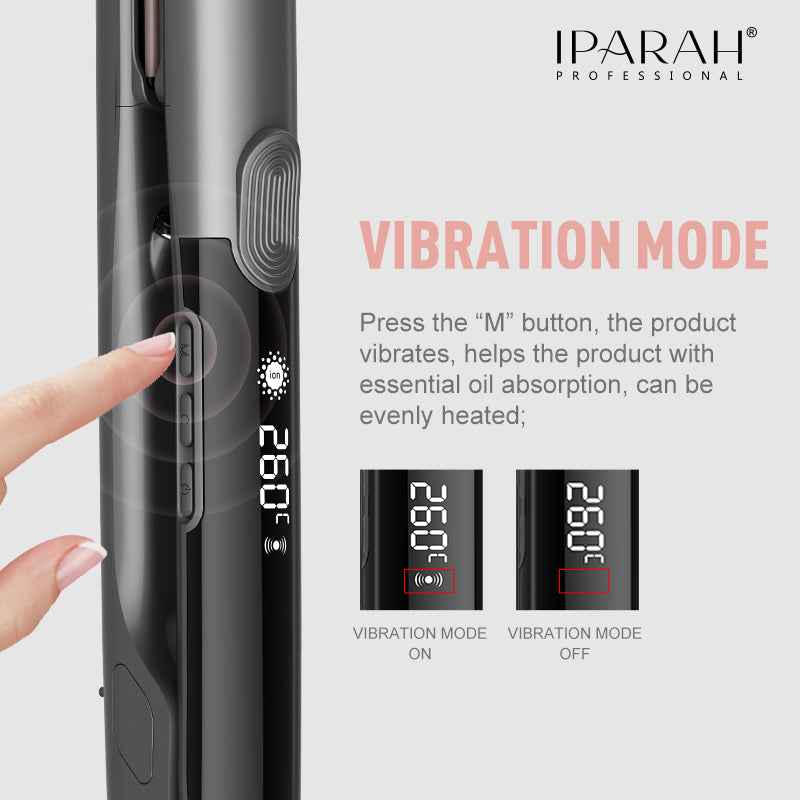 IPARAH P-112 Ionic Hair Straightener 260℃ Flat Iron with LED Display