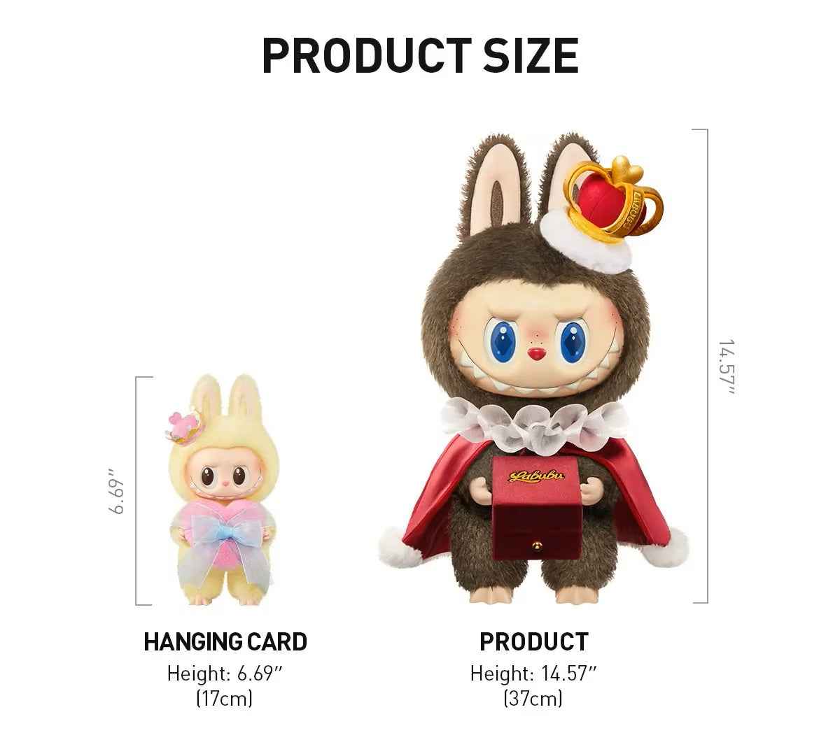 King & Queen Labubu Plush Toy Set – Pop Mart Official Combo