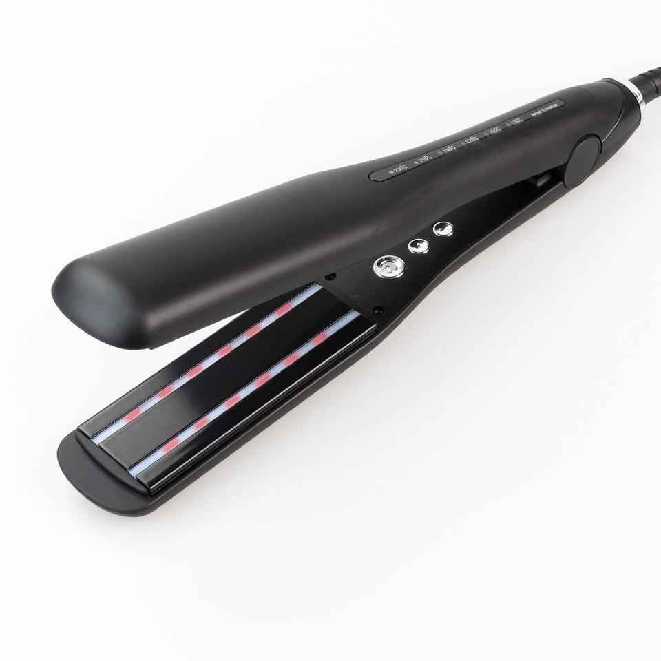 GLADAY Hair Straightener - 3-in-1 Red Infrared Titanium Tool, 230°C