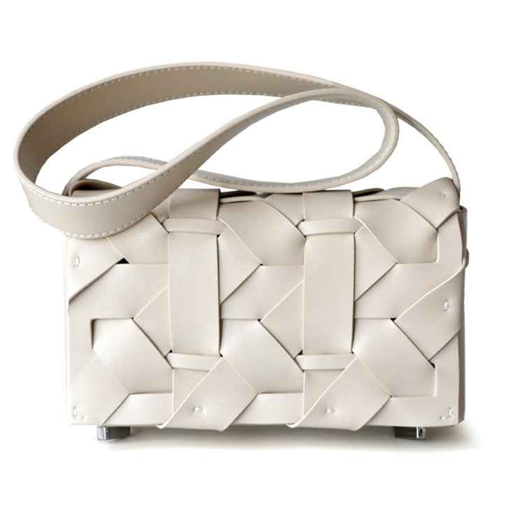 Woven Leather Crossbody Bag – Handmade Designer-Inspired Shoulder Bag