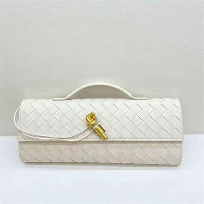 Woven Leather Clutch - Luxury Designer-Inspired Evening Bag for Timeless Elegance