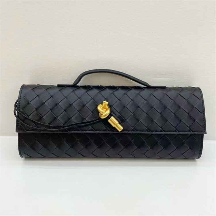 Woven Leather Clutch - Luxury Designer-Inspired Evening Bag for Timeless Elegance