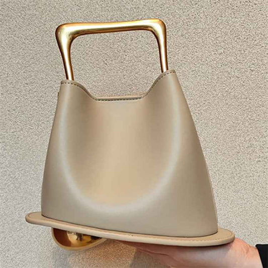 Luxury Genuine Leather Bucket Bag – Designer Women’s Purse