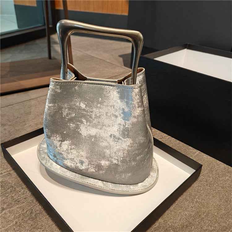 Luxury Genuine Leather Bucket Bag – Designer Women’s Purse