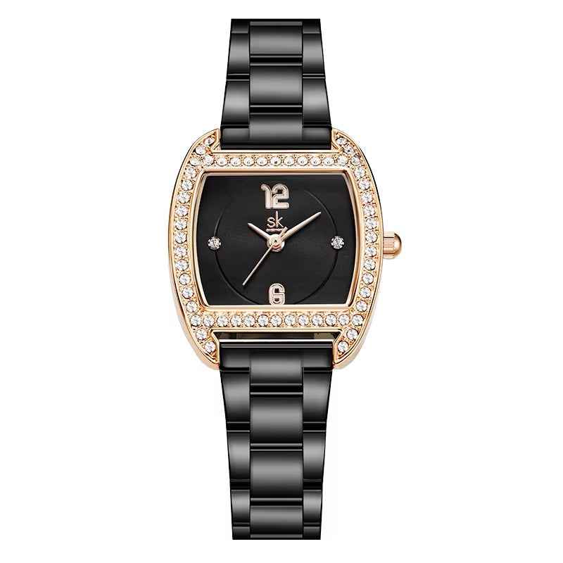 Shengke Ladies Wrist Watch – Hot Selling Luxury Stainless Steel Women’s Design Relojes de Mujer