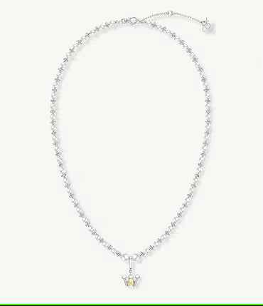 POP MART Labubu Popop Royal Molly Silver Necklace - 925 Silver Jewelry