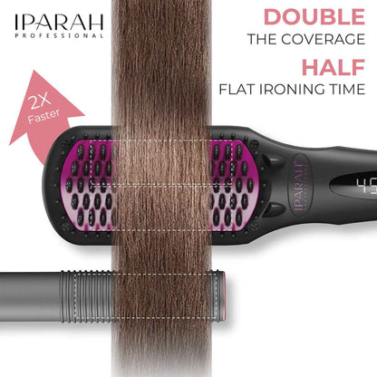 IPARAH P-282 Ionic Hair Straightener Brush | Ceramic Coating Electric