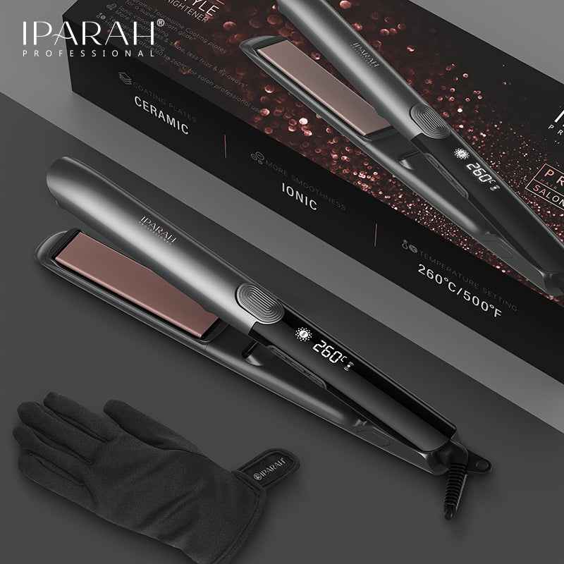 IPARAH P-112 Ionic Hair Straightener 260℃ Flat Iron with LED Display