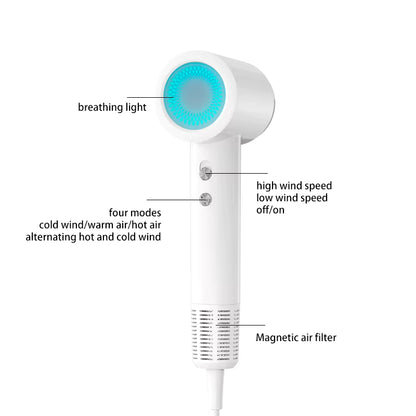 FivePlus 1600W Brushless Travel Hair Dryer – Ionic & Essential Oil