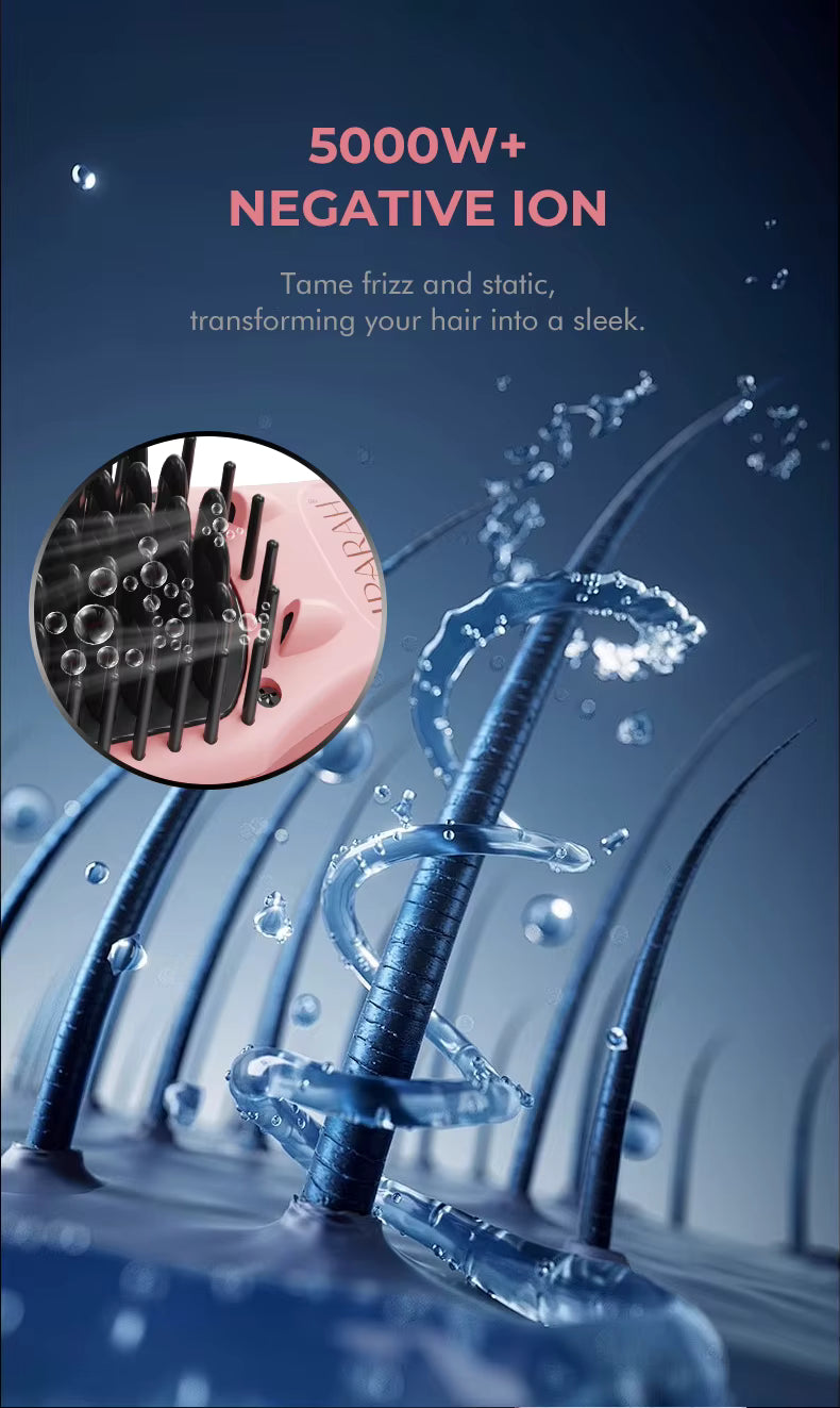 IPARAH P-282 Ionic Hair Straightener Brush | Ceramic Coating Electric