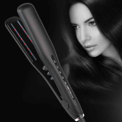 GLADAY Hair Straightener - 3-in-1 Red Infrared Titanium Tool, 230°C