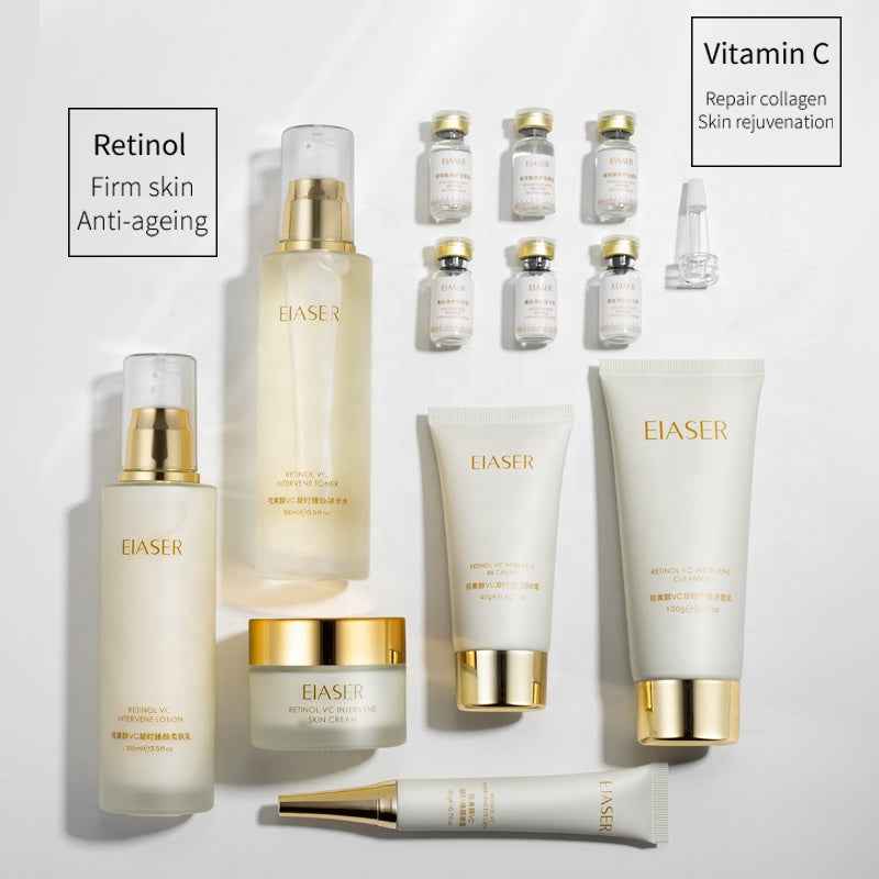 Retinol VC Repair Skincare Set – 12-Piece Anti-Aging Kit for Women