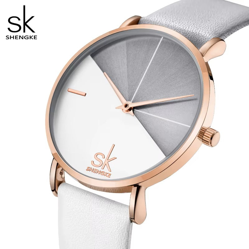 Shengke K0095L Women’s Quartz Watch – Moissanite Dial, Elegant Design