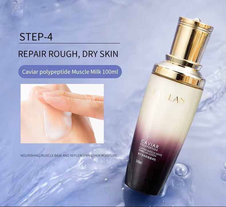 Herbal Caviar Peptide Anti-Aging Skincare Set for Women