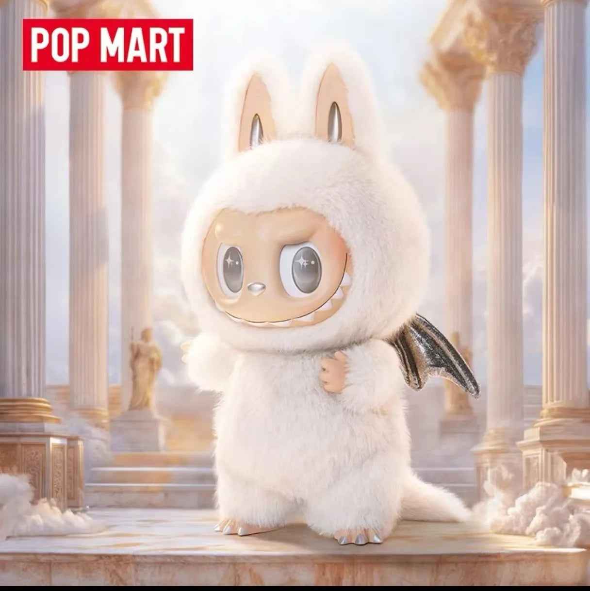 POP MART Labubu Angel Doll in Clouds – Large Vinyl Face Collectible