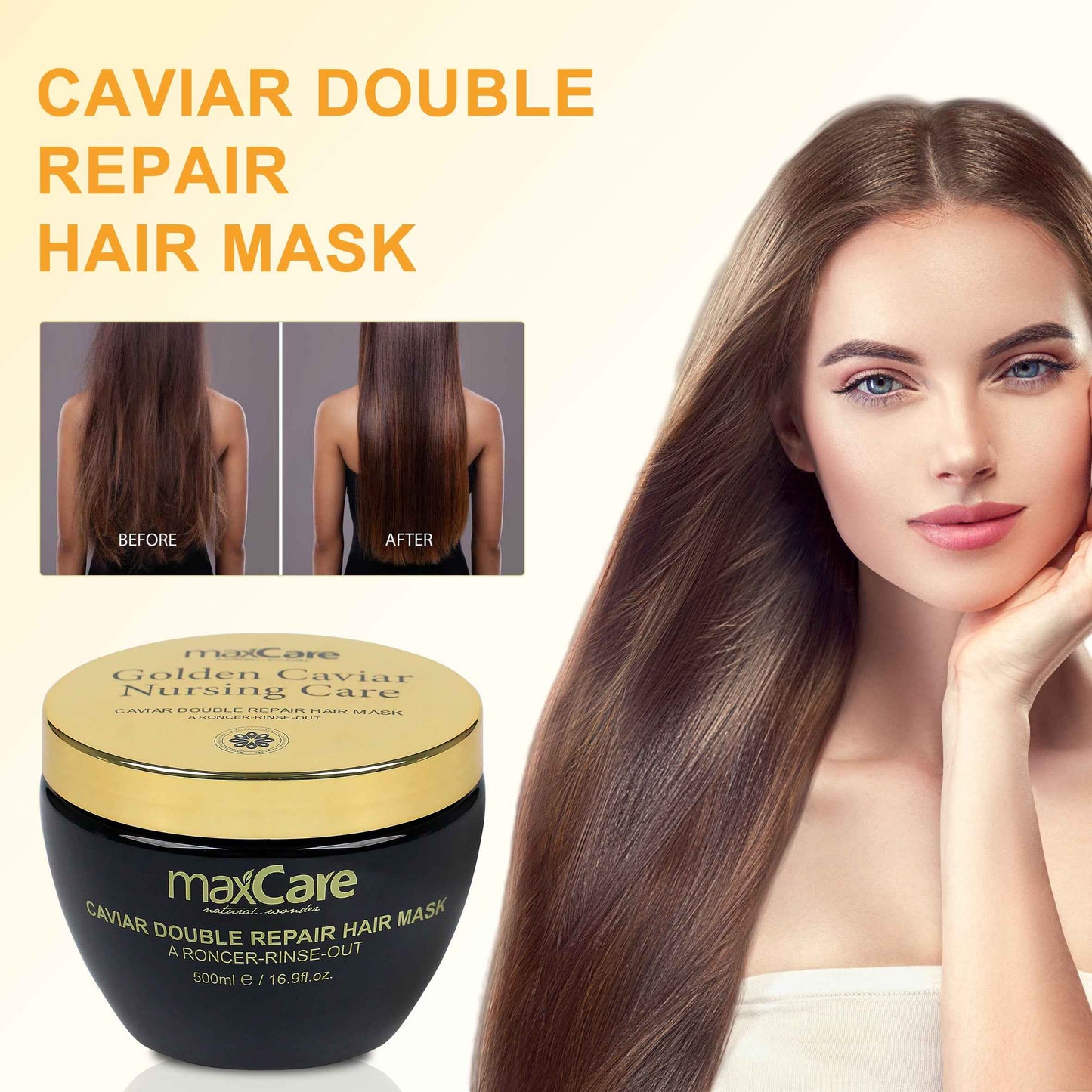 MaxCare Caviar Deep Treatment Hair Mask 500ml – For Dry, Damaged Hair