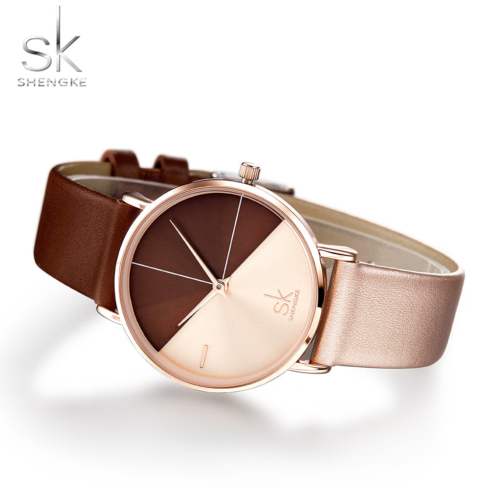 Shengke K0095L Women’s Quartz Watch – Moissanite Dial, Elegant Design