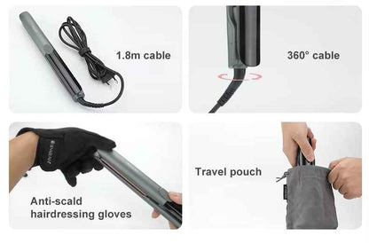 IPARAH P-112 Ionic Hair Straightener 260℃ Flat Iron with LED Display