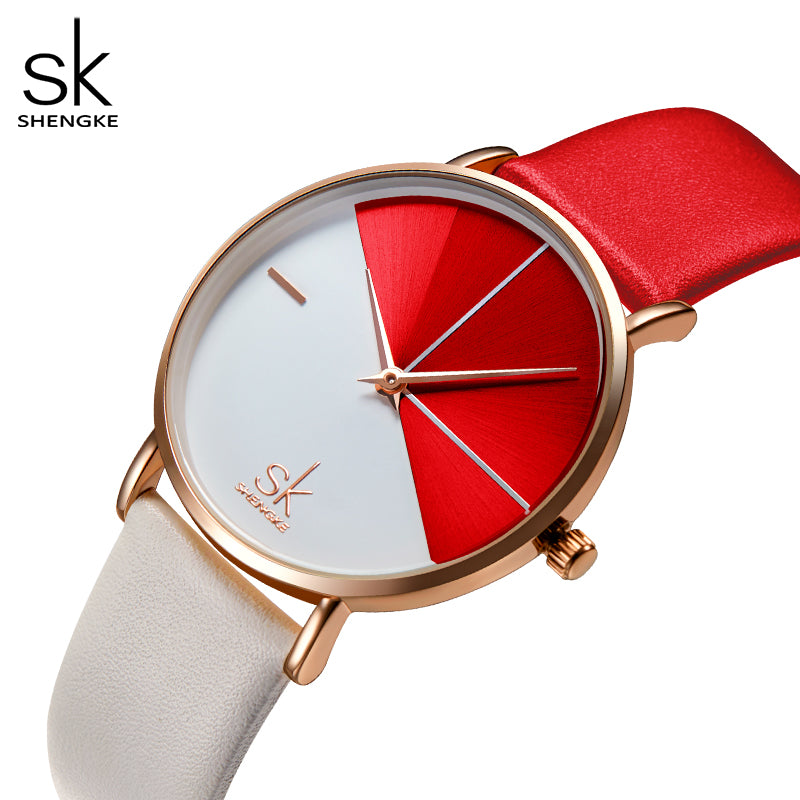 Shengke K0095L Women’s Quartz Watch – Moissanite Dial, Elegant Design