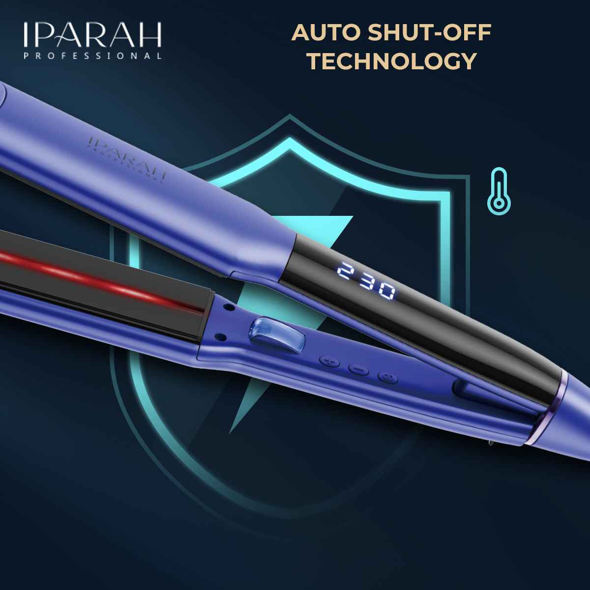 IPARAH Ceramic Flat Iron Hair Straightener with Infrared & Negative Ions