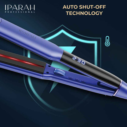 IPARAH Ceramic Flat Iron Hair Straightener with Infrared & Negative Ions