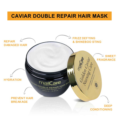 MaxCare Caviar Deep Treatment Hair Mask 500ml – For Dry, Damaged Hair