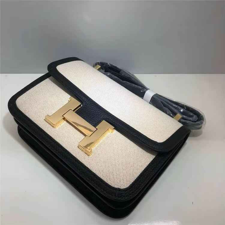 Trendy Canvas Crossbody Bag – Designer-Inspired Leather Shoulder Bag