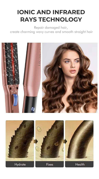 IPARAH Ceramic Flat Iron Hair Straightener with Infrared & Negative Ions