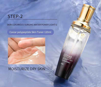 Herbal Caviar Peptide Anti-Aging Skincare Set for Women