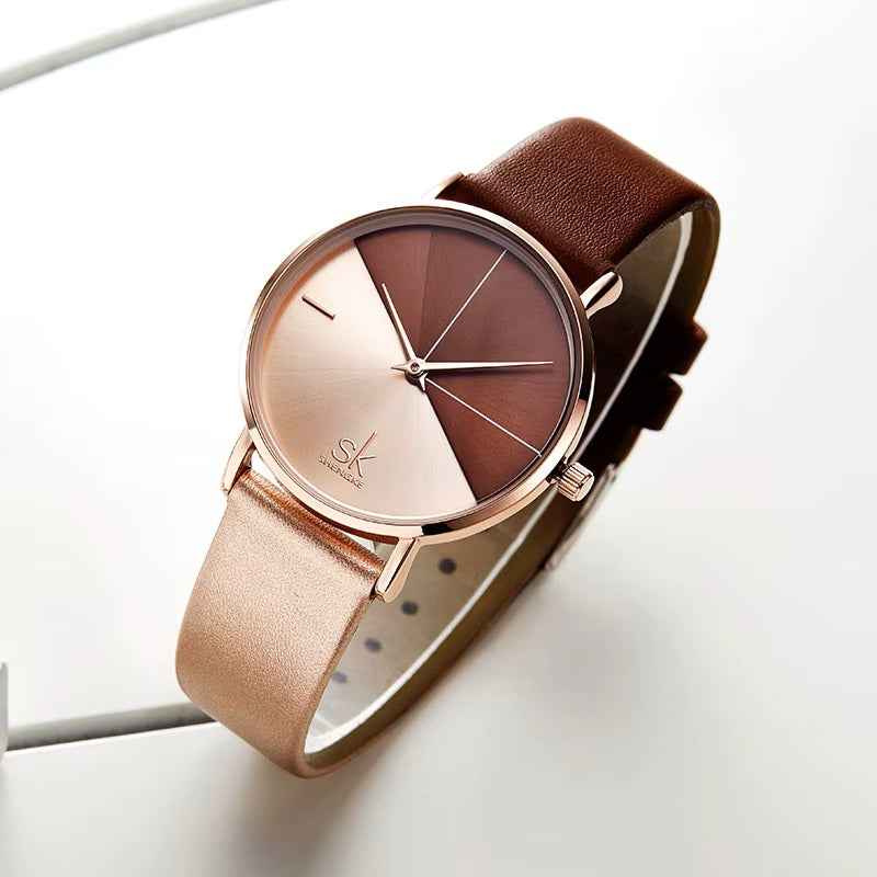 Shengke K0095L Women’s Quartz Watch – Moissanite Dial, Elegant Design