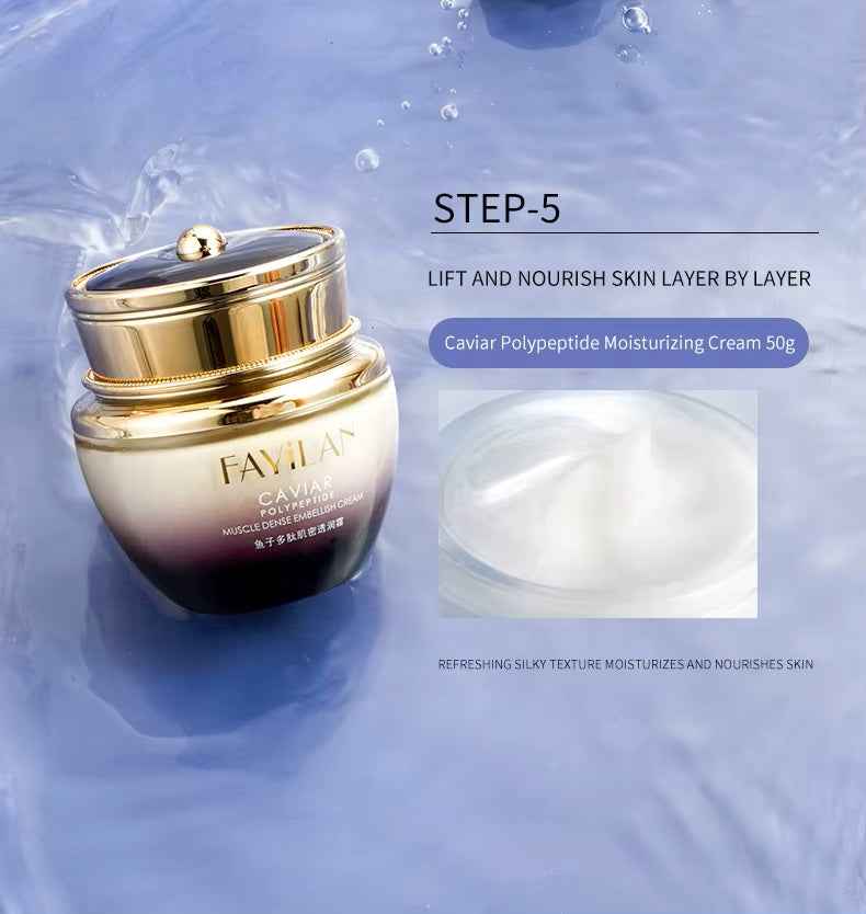Herbal Caviar Peptide Anti-Aging Skincare Set for Women