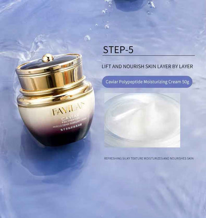 Herbal Caviar Peptide Anti-Aging Skincare Set for Women