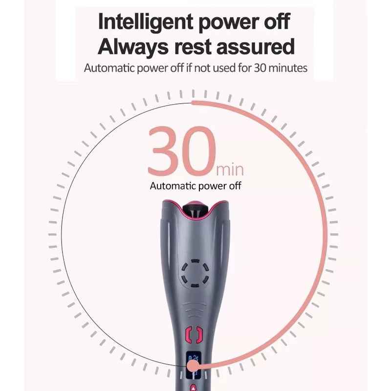 FivePlus 360° Automatic Rotating Hair Curler – Electric Curling Wand