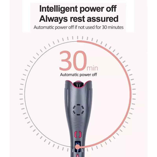FivePlus 360° Automatic Rotating Hair Curler – Electric Curling Wand