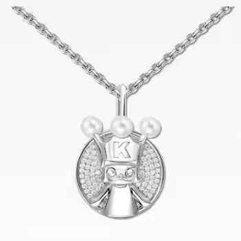 POP MART Labubu Popop Royal Molly Silver Necklace - 925 Silver Jewelry