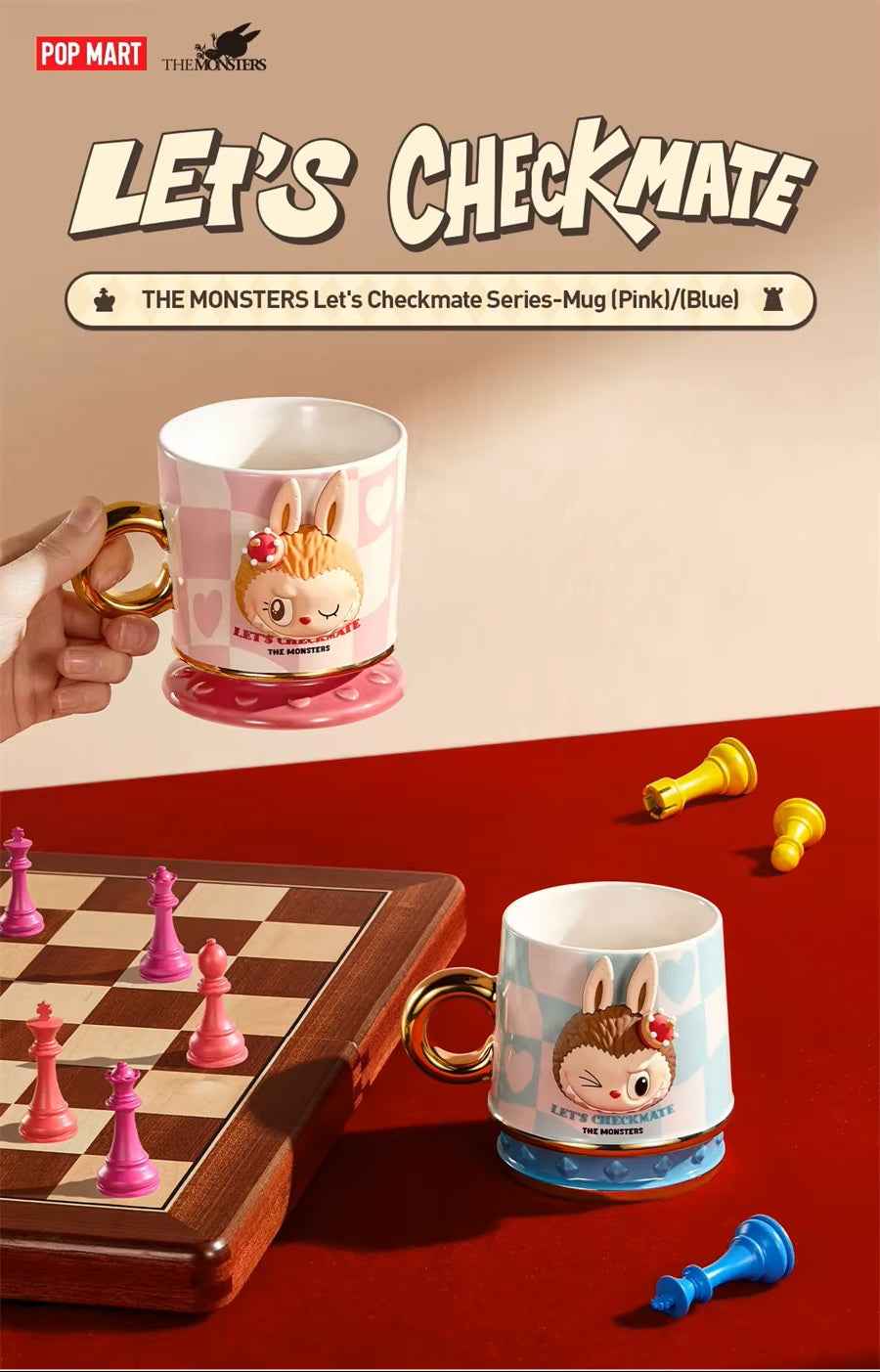 Let's Checkmate Mug – POP MART MONSTERS Vinyl Face Collectible Cup