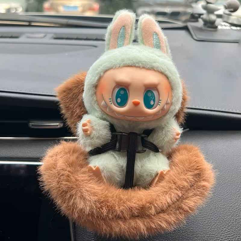 Labubu Plush Car Decor - Cute Air Vent & Console Accessories (Min. 5 Pcs)