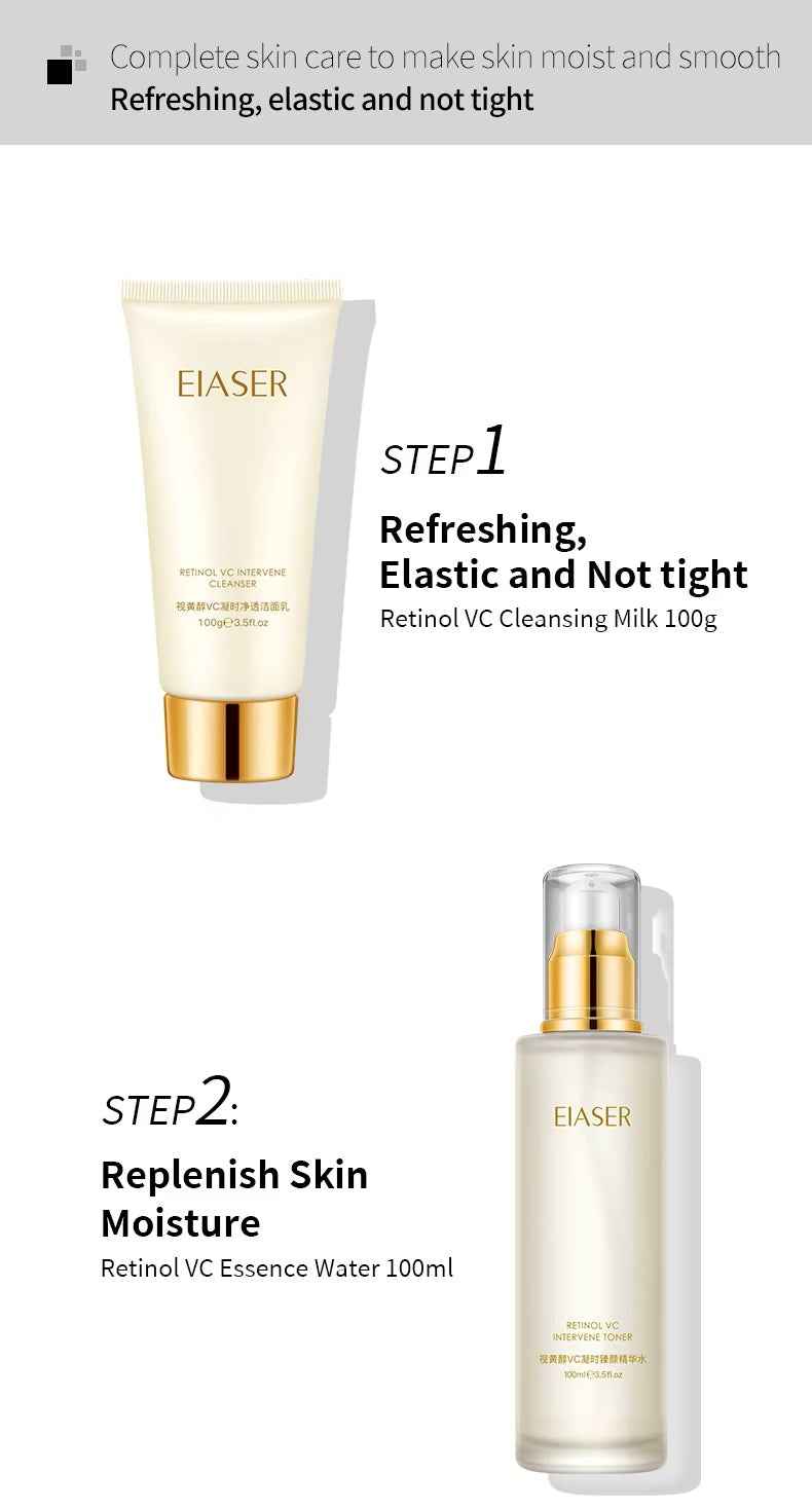 Retinol VC Repair Skincare Set – 12-Piece Anti-Aging Kit for Women
