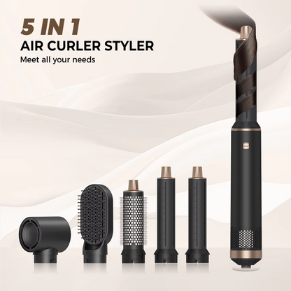 FivePlus 5-in-1 Hair Styler & Dryer – Straighten, Curl & Volumize