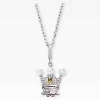 POP MART Labubu Popop Royal Molly Silver Necklace - 925 Silver Jewelry