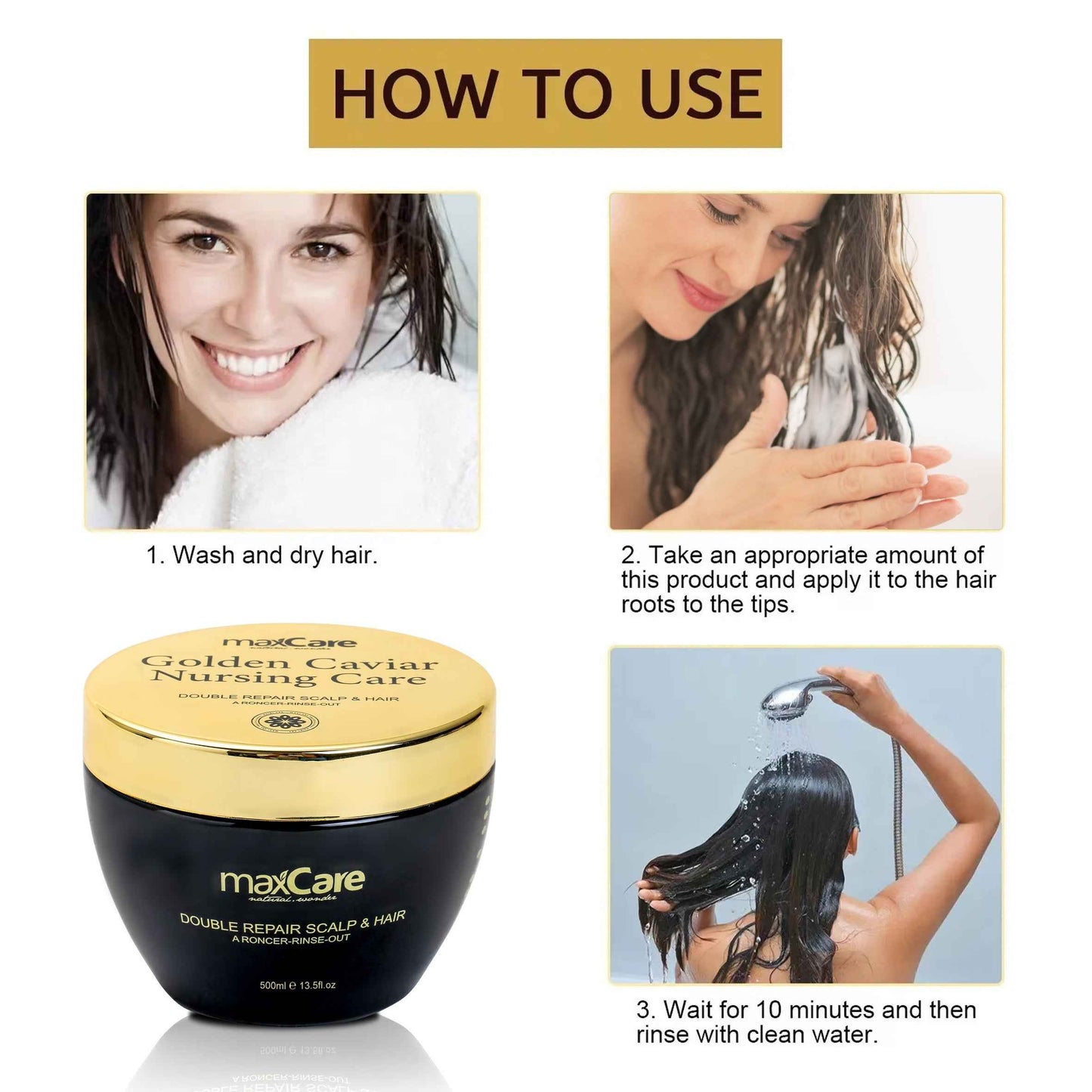 Maxcare Caviar Hair Mask – Radiant Shine & Repair