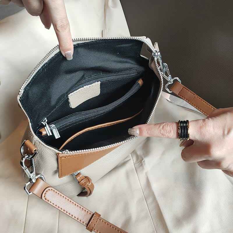 Luxury Genuine Leather Crossbody Shoulder Bag for Women