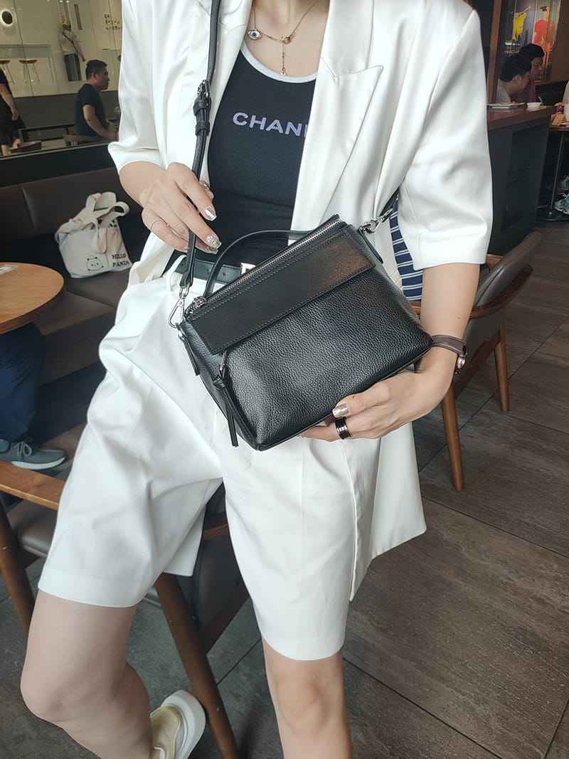 Luxury Genuine Leather Crossbody Shoulder Bag for Women