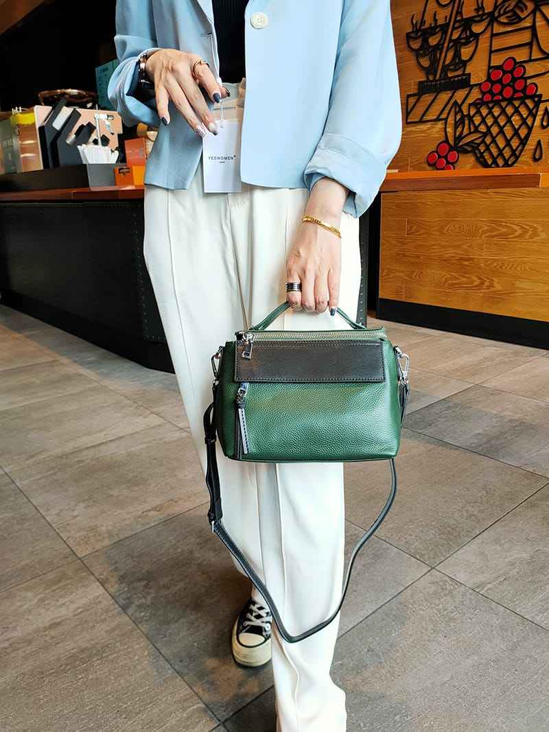 Luxury Genuine Leather Crossbody Shoulder Bag for Women