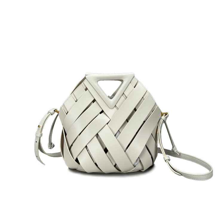 Luxury Woven Leather Satchel - Designer Hobo Shoulder Bag