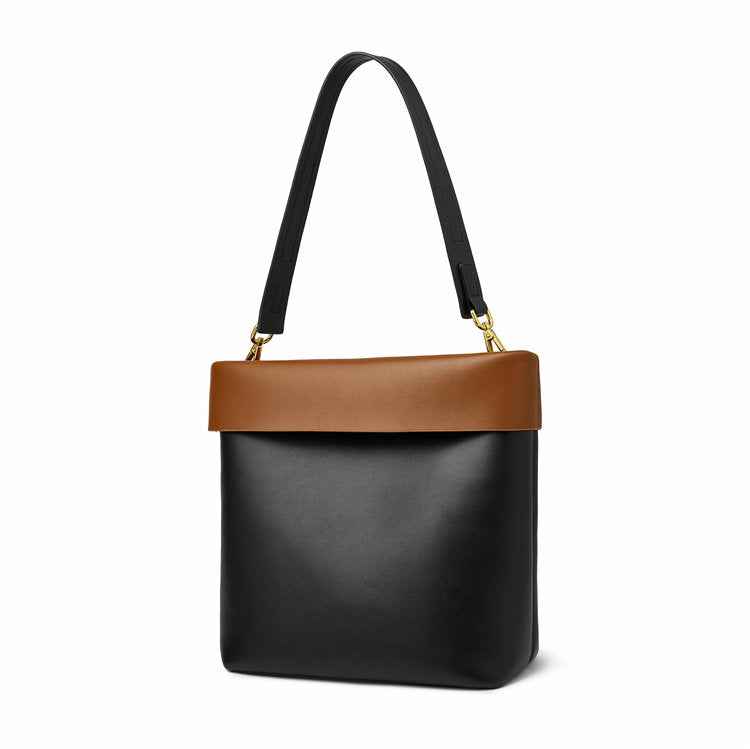 Genuine Leather Bucket Bag – Luxury Crossbody Shoulder Purse