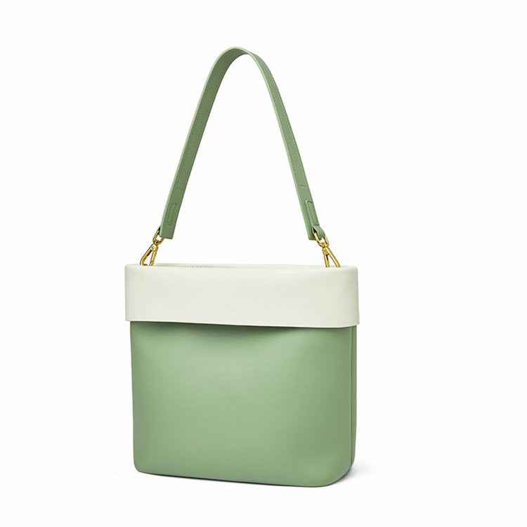 Genuine Leather Bucket Bag – Luxury Crossbody Shoulder Purse