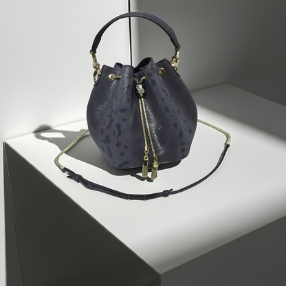 Luxury Snake Skin Leather Bucket Bag – Fashion Tote for Women - Trend Den